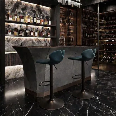 Chairs - Elysia | Sculpted Bar Chair | European Oak Wood - NEXART