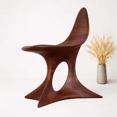 Chaises - Aphrodite | Fauteuil Premium Sculpté | Chêne Européen Massif - NEXART