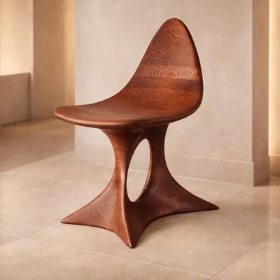 Chaises - Aphrodite | Fauteuil Premium Sculpté | Chêne Européen Massif - NEXART