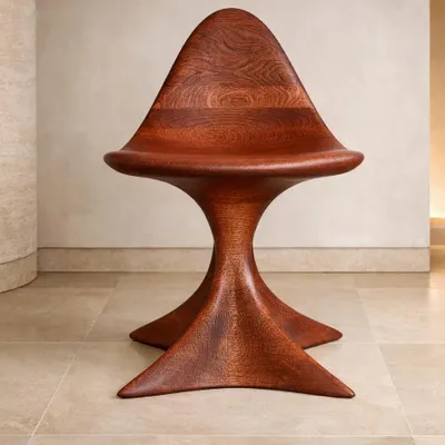 Chaises - Aphrodite | Fauteuil Premium Sculpté | Chêne Européen Massif - NEXART