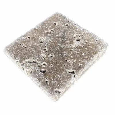 Terraces - 10x10 Tumbled Travertino Noce - Italian Antique Stone Floor & Wall - SENINI STONE  -NATURAL STONE MADE IN ITALY-