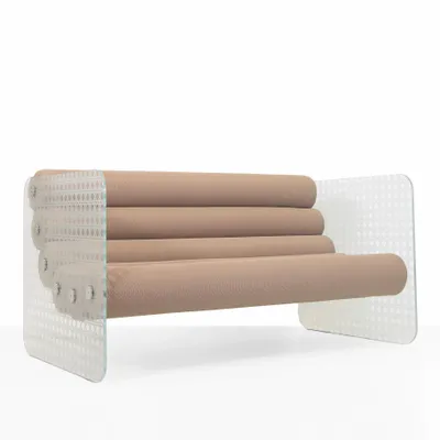 Lawn sofas   - MW02 sofa with cast PMMA walls- Residential and HORECA markets - KUUMO DESIGN