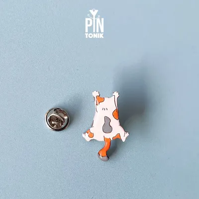 Broches - Épinglette en bois Calico Cat - PINTONIK