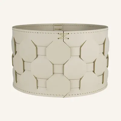 Storage boxes - Round woven leather basket VASILIS - LIMAC DESIGN