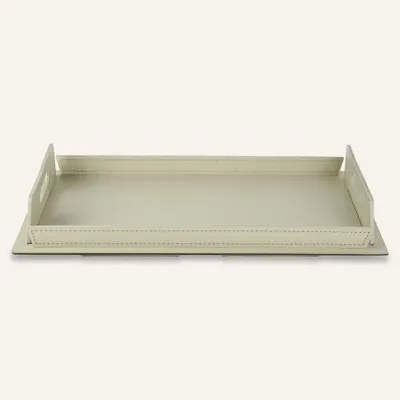 Leather goods - Design tray in steel and leather TABAKA - LIMAC DESIGN