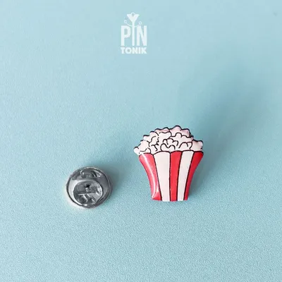 Broches - Pin en bois Popcorn - PINTONIK
