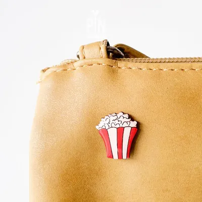 Broches - Pin en bois Popcorn - PINTONIK