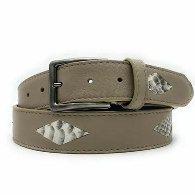 Petite maroquinerie - Ceinture unique en cuir véritable avec incrustations de diamants - PASSIONE