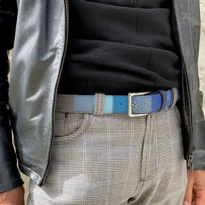 Petite maroquinerie - Ceinture patchwork h 35 mm - PASSIONE