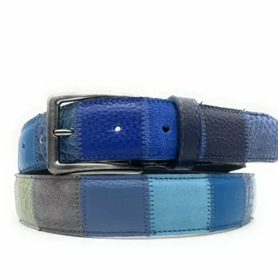Petite maroquinerie - Ceinture patchwork h 35 mm - PASSIONE