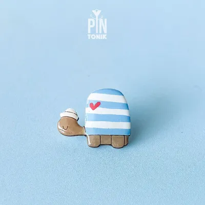 Brooches - Sailor Turtle Pin - PINTONIK