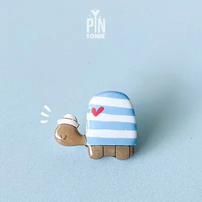 Brooches - Sailor Turtle Pin - PINTONIK