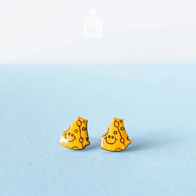 Bijoux - Boucles d'oreilles Fromage - PINTONIK
