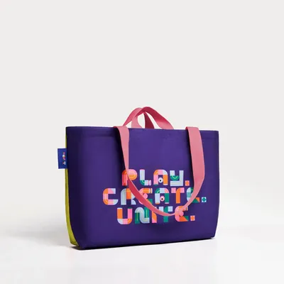 Bags and totes - Yellow & Indigo Canvas Tote Bag - ROOT