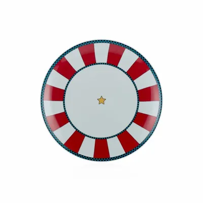 Formal plates - Circus Collection Porcelain Dinner Plates (Set of 4) - SOMNIA ATELIER