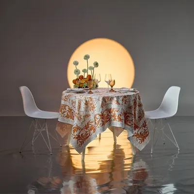 Table linen - Topkapi tablecloth - apricot - BEAUVILLÉ