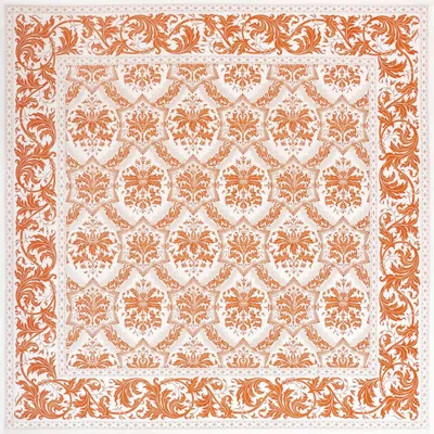 Table linen - Topkapi tablecloth - apricot - BEAUVILLÉ