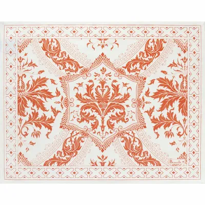 Table linen - Topkapi table set - apricot - BEAUVILLÉ