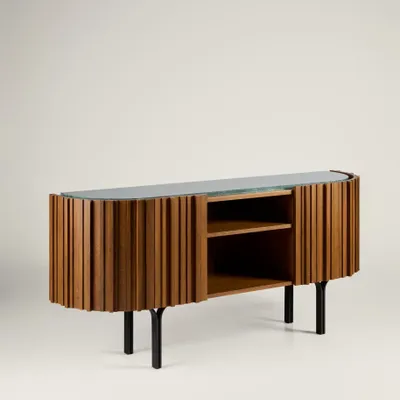 Sideboards - Saphira Credenza Oak + Marble + Metal - ARBORE BY CAREL WOODWORKS