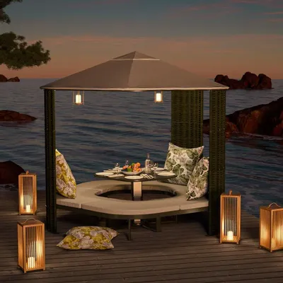 Cuisines de jardin - Kiosque PENTA. - EZEÏS