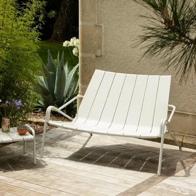 Chaises de jardin - Banc empilable aluminium. - EZEÏS