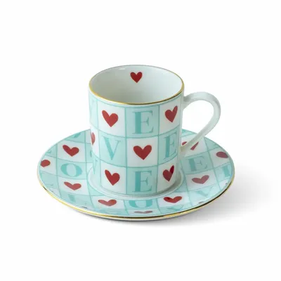 Tasses et mugs - Amour Collection Porcelain Coffee Cup (2 Sets of 2) - SOMNIA ATELIER