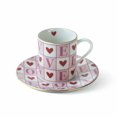 Tasses et mugs - Amour Collection Porcelain Coffee Cup (2 Sets of 2) - SOMNIA ATELIER