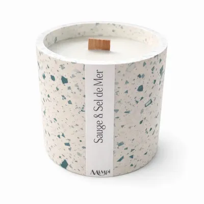 Candles - Terrazzo Candle — Sage and Sea Salt - MIMPI