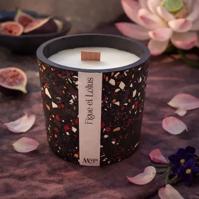 Candles - Terrazzo Candle — Fig and Lotus - MIMPI