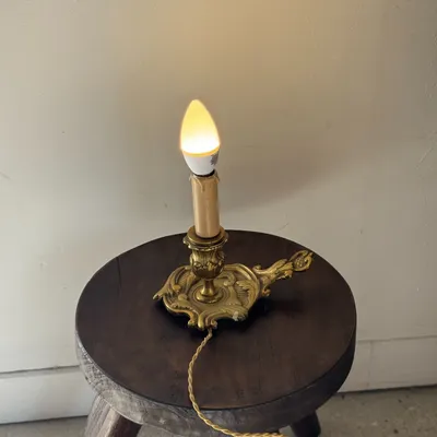 Table lamps - Small antique classic gold table lamp, H17 D12 - OFFICE OBJETS
