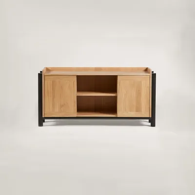Sideboards - Steekla Credenza Oak Natural - ARBORE BY CAREL WOODWORKS