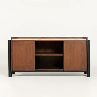 Buffets - Steekla Credenza with Marble Chêne - ARBORE BY CAREL WOODWORKS