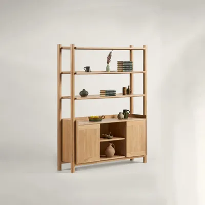 Buffets - Steekla Storage Unit w Marble Chêne - ARBORE BY CAREL WOODWORKS