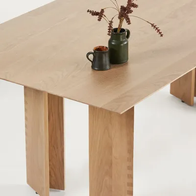 Dining Tables - Angus Table Solid Wood Natural - ARBORE BY CAREL WOODWORKS