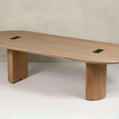 Tables Salle à Manger - Quantum Conference Chêne massif Naturel - ARBORE BY CAREL WOODWORKS