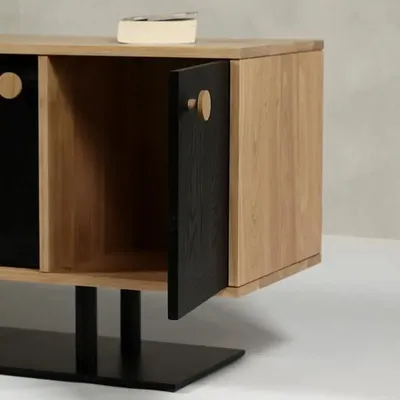 Sideboards - Buttons 1 Oak + Metal Natural - ARBORE BY CAREL WOODWORKS