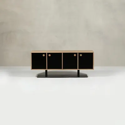 Sideboards - Buttons 1 Oak + Metal Natural - ARBORE BY CAREL WOODWORKS