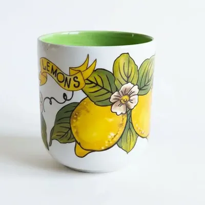 Mugs - Limoncello Ceramic Espresso Cup - SOMNIA ATELIER