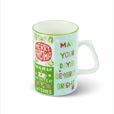 Mugs - Christmas Collection Porcelain Mugs - SOMNIA ATELIER