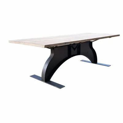 Tables de réunion - SL-008 Industrial Fixed-Height Central-Base Table - STURDY-LEGS