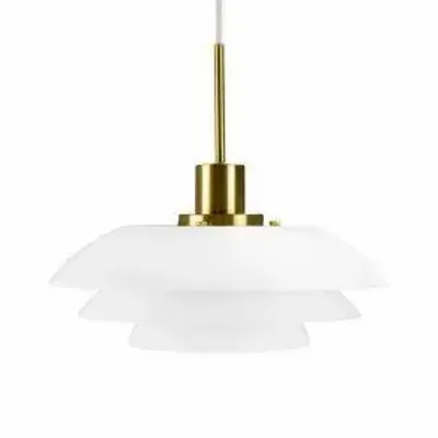 Ceiling lights - DL31 opal/ brass pendant - DYBERG LARSEN