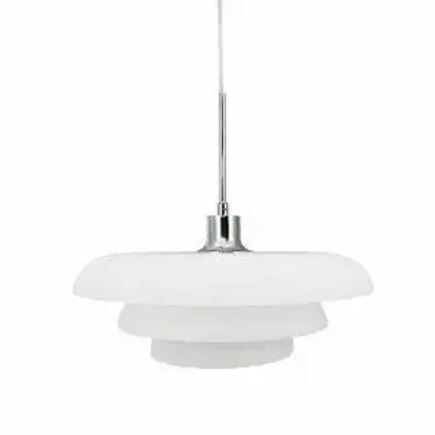 Ceiling lights - AVA Pendel D40 Opal/ Krom - DYBERG LARSEN
