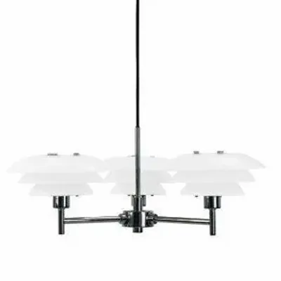 Ceiling lights - DL20 opal chandelier - DYBERG LARSEN
