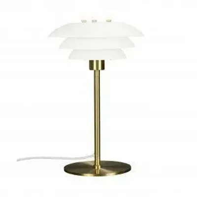 Table lamps - DL20 opal/ brass table lamp - DYBERG LARSEN