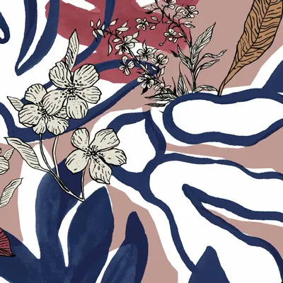 Tapestries - Panoramic wallpaper Aquatic Flowers - LE PAPIERS DE NINON