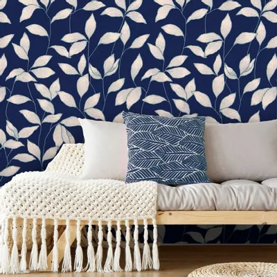 Tapisseries - Papier peint panoramique Leaves - LE PAPIERS DE NINON