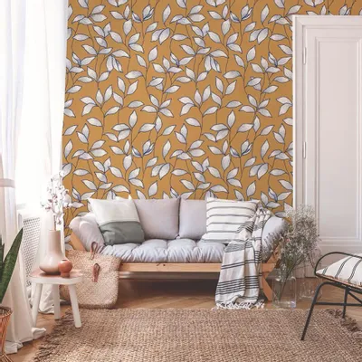 Tapisseries - Papier peint panoramique Leaves - LE PAPIERS DE NINON