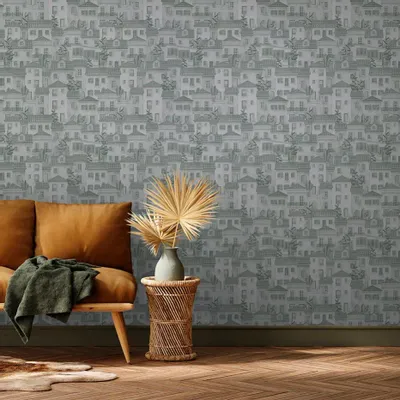 Tapestries - Casinha panoramic wallpaper - LE PAPIERS DE NINON