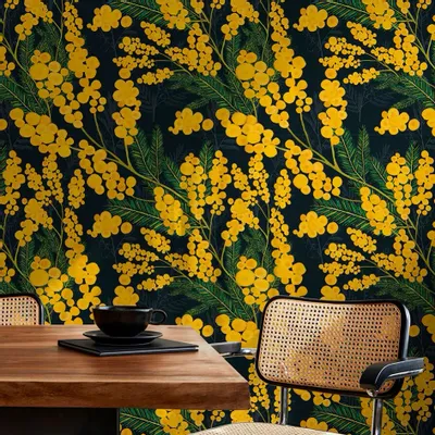 Tapisseries - Papier peint panoramique Mimosa - LE PAPIERS DE NINON