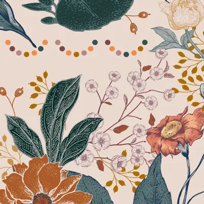 Tapisseries - Papier peint panoramique Hortense - LE PAPIERS DE NINON